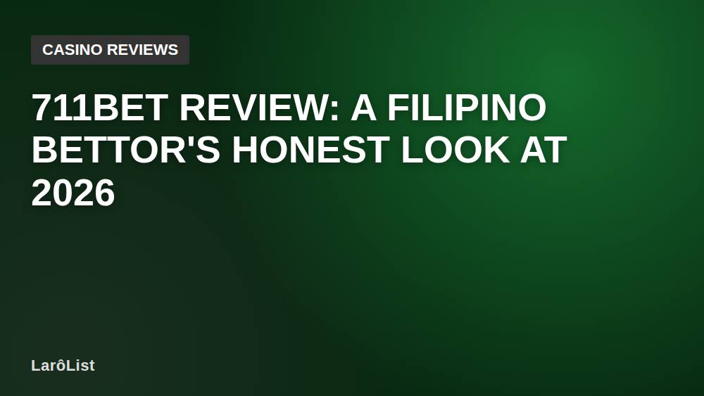 711BET Review: A Filipino Bettor's Honest Look at 2026